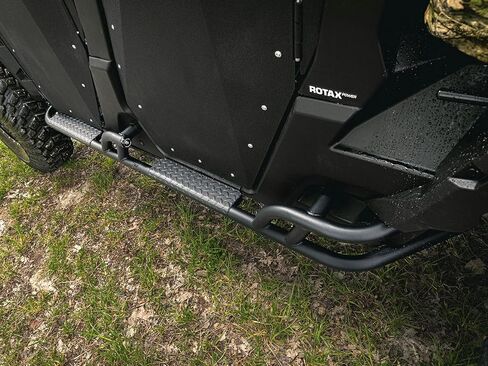 SuperATV Nerf Bars Tree Kickers Rock Sliders for 2017+ Can Am Defender Max HD 8 (See Fitment List) | Made of 1.75" Diameter Steel Tubing | Powder-Coat Finish in Saudi Arabia