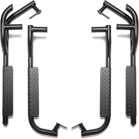 SuperATV Nerf Bars Tree Kickers Rock Sliders for 2017+ Can Am Defender Max HD 8 (See Fitment List) | Made of 1.75" Diameter Steel Tubing | Powder-Coat Finish in Saudi Arabia