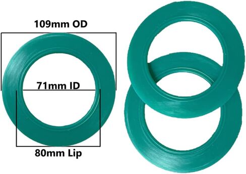 Flush Valve Seal for American Standard & Eljer Toilets, Long Lasting Silicone Material, Equivalent to 7301111-0070A,OD 4 & 5/16-inch ID 2 & 13/16-inch LD 3 & 1/8-inch (3) in Saudi Arabia