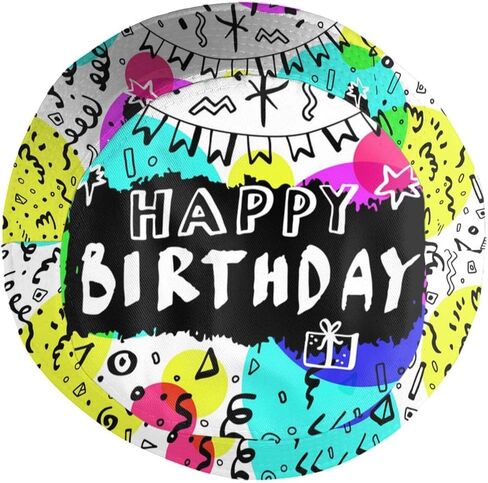 Happy Birthday Printed Bucket Hats Beach Sun Hat for Unisex Summer Travel Outdoor Cap in Kuwait