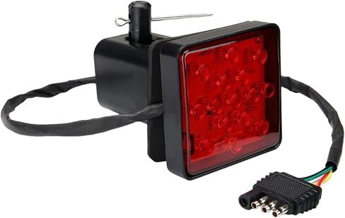 أحمر 15 LED 2 بوصة Truck Hitch Tow Tow Haul Cover Cover Light مع دبوس 12 فولت ، 500098565 in Kuwait