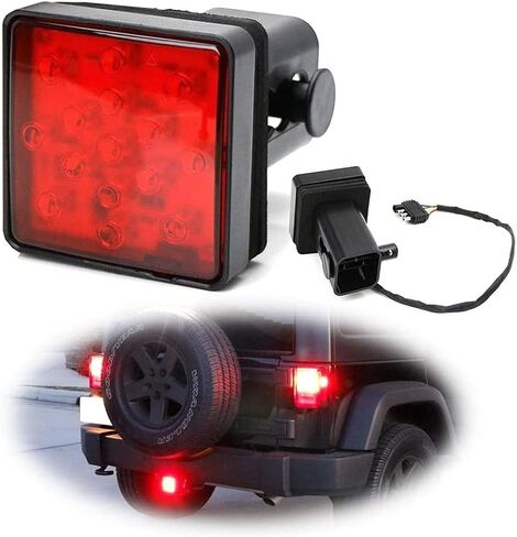 أحمر 15 LED 2 بوصة Truck Hitch Tow Tow Haul Cover Cover Light مع دبوس 12 فولت ، 500098565 in Kuwait