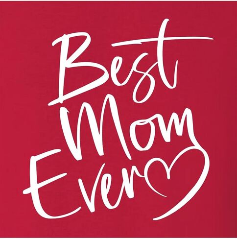 Go All Out Script Best Mom Ever Heart Idea Mens Sweatshirt Crewneck in Saudi Arabia