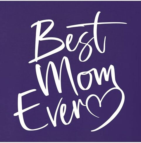 Go All Out Script Best Mom Ever Heart Idea Mens Sweatshirt Crewneck in Saudi Arabia