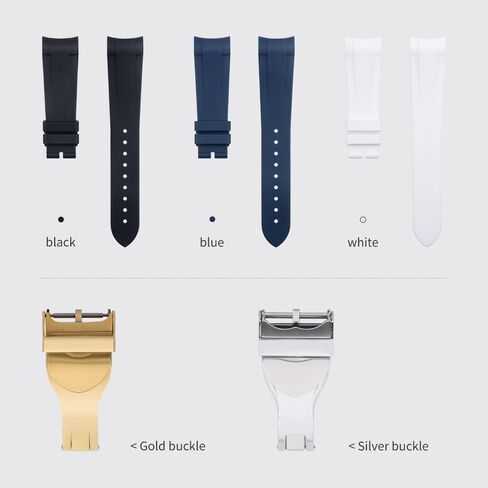 22mm fluoro rubber Watch Band Special for Tudor Strap Black Bay GMT Curved End القابلة للطي Bucle Bracelet 41mm MILL in Kuwait