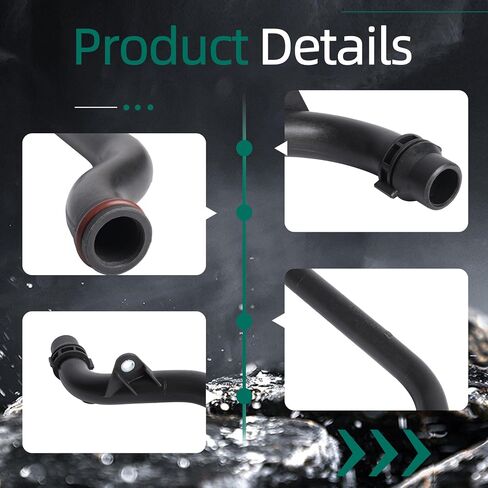06E121065Q,Coolant Hose Cooling Connector Pipe for Audi A4 A5 A6 A7 A8 Quattro Q5 Q7 SQ5 S4 S5 2008-2017,OE 06E121065N,06E121065AA,95810646500 in Saudi Arabia