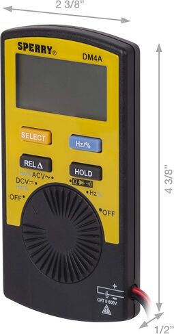 SPERRY Instruments ESK3 Dualcheck 2-in-1 Pocket Digital Multimeter Kit ، أصفر in Saudi Arabia