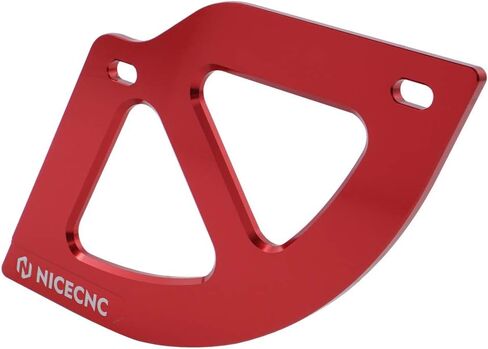 NICECNC Dirt Bike Rear Disc Brake Guard Aluminum Compatible with Honda CR125R 1987-2001 CR250R 1987-2001 CR500R 1987-2001 XR650R 2000-2007,See Fitment in Saudi Arabia
