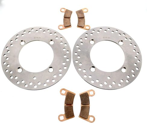 Rear Brake Rotors and Brake Pads fit Polaris General 4 1000 EPS 2017-2025 in Saudi Arabia