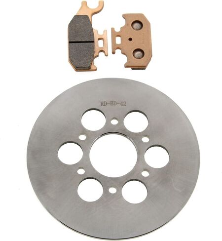 Brake Rotor Disc & Brake Pads fits Yamaha YXR660 Rhino 660 04-07 Rear Race-Driven in Saudi Arabia