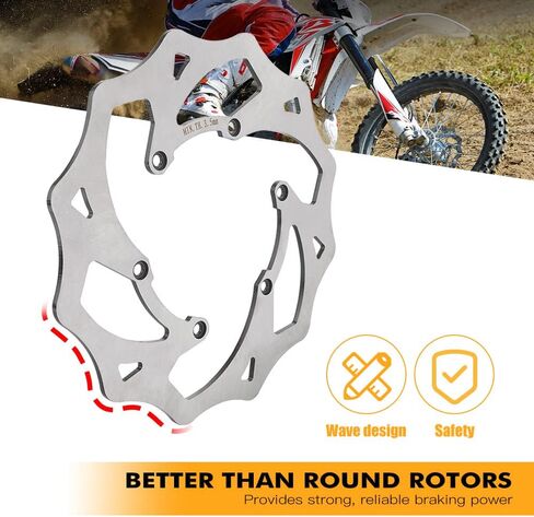NICECNC Sliver Rear Brake Rotor Disc Compatible with Beta RR XTrainer 125 250 300 350 498 2013-2024 See Fitment in Kuwait