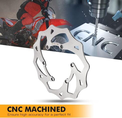 NICECNC Sliver Rear Brake Rotor Disc Compatible with Beta RR XTrainer 125 250 300 350 498 2013-2024 See Fitment in Kuwait