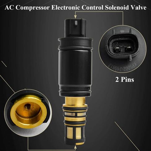 AC Compressor Electronic Control Solenoid Valve for 2012-2017 Toyota Camry 2011-2013 Corolla Highlander 2009-2012 Rav4 2011-2016 Sienna Compressor Pressure Control Valve Replace# 5SE09C 5SEU12C 6SEU16 in Saudi Arabia