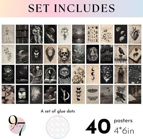 97 Decor Cute Ghost Pictures Wall Decor - Vintage Halloween Wall Art Aesthetic, Ghost Prints Walls Art, Spooky Vintage Poster Gallery Painting, Halloween Decorations Indoor For Home Bedroom (Unframed) in Saudi Arabia