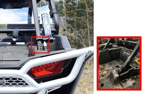 iJDMTOY LED Rear Backup/Reverse/Search Light Compatible with 2014-up Polaris RZR XP 1000, 15-up RZR 900, Include 20W High Power LED Cubes, Rear C-Pillar Mount Brackets & On/Off Switch Wiring Kit in Saudi Arabia