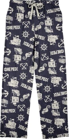 One Piece Live Action Maritime Icons Men's Navy Sleep Pajama Pants in Kuwait