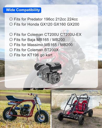 مجموعة نابض صمام 22 رطل متوافقة مع Predator 212cc 196cc 224cc Non Hemi Honda GX160 GX200 6.5HP OHV محركات استنساخ OHV و COLEMAN CT200U BT200X CT200U-EX RACING MINI CART GO ، 2 PCS in Saudi Arabia
