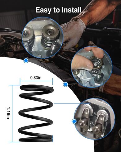 مجموعة نابض صمام 22 رطل متوافقة مع Predator 212cc 196cc 224cc Non Hemi Honda GX160 GX200 6.5HP OHV محركات استنساخ OHV و COLEMAN CT200U BT200X CT200U-EX RACING MINI CART GO ، 2 PCS in Saudi Arabia