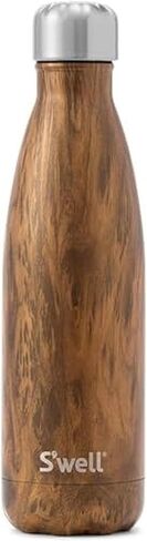 زجاجة مياه من الفولاذ المقاوم للصدأ من S'well، سعة 17 أونصة، ورد الجيود، حاويات معزولة بالفراغ ثلاثية الطبقات تحافظ على المشروبات باردة لمدة 36 ساعة وساخنة لمدة 18 ساعة، خالية من مادة BPA، مثالية للاستخدام أثناء التنقل in Kuwait