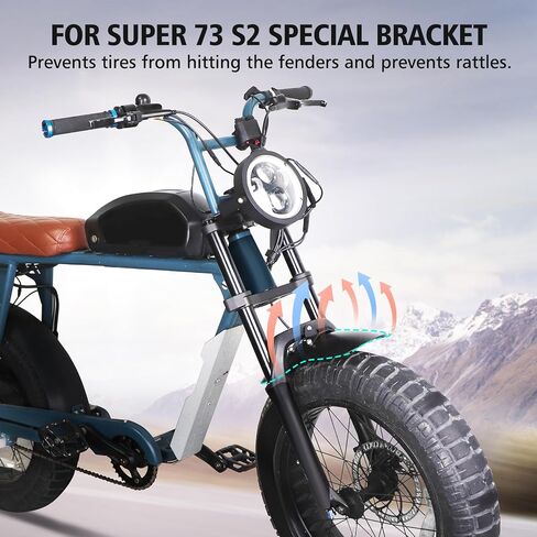Front Fender لـ Super 73 S2 ، واقي الأوساخ الطيني الممتد ، وغطاء غبار الطين الأمامي ، والملحقات لـ Super 73 in Kuwait