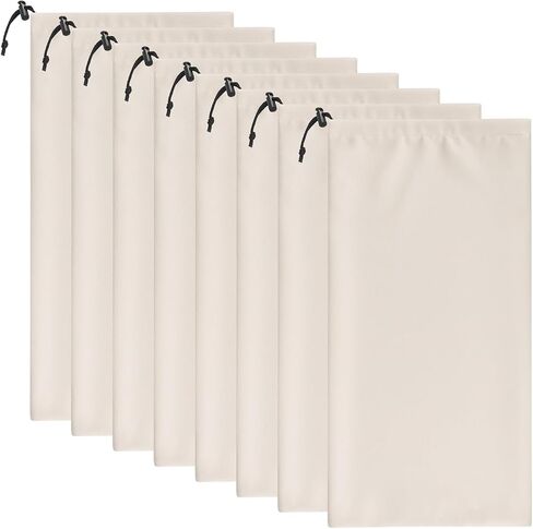 LAKE OF FIRE 8 Pcs Single Shoe Bags for Travel - 18"X9" Packing Shoe Travel Bags for Suitcase, Shoes (Beige) in Kuwait