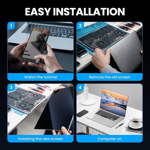 DZLQS A1989 A2159 A2251 A2289 مجموعة شاشة LCD بديلة متوافقة مع MacBook Pro 13 بوصة 2018 2019 2020 Year Retina (رمادي فلكي) in Kuwait