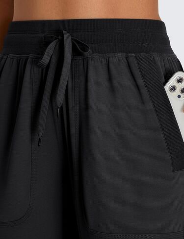 BMJL Womens Joggers عالية الخصر 29 "سراويل المسار تجريب مع جيوب رياضية رياضية اليوغا عارضة in Kuwait