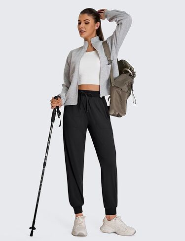 BMJL Womens Joggers عالية الخصر 29 "سراويل المسار تجريب مع جيوب رياضية رياضية اليوغا عارضة in Kuwait