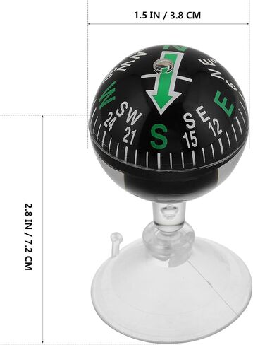 Magiclulu Car Compass Suction Cup - Portable 2 83 Inch Dashboard Compass for Accurate Navigation in Cars and Outdoors Ideal for Camping and Travel in Saudi Arabia