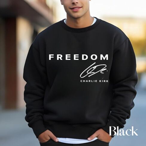 Signature Charlie Kirk Sweatshirt, Freedom Sweatshirt, Charlie Kirk Shirt, Crewneck, Hoodie, Charlie Kirk, Turning Point USA in Saudi Arabia
