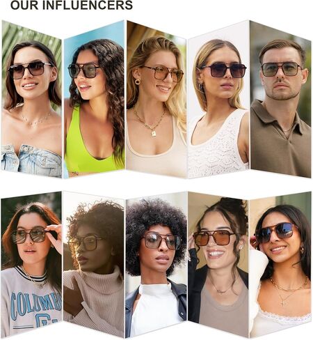 Sojos Trendy Vintage Aviator Square Square for Womens Mens Retro 70s UV400 Women Sun Glasses SJ2327 in Saudi Arabia