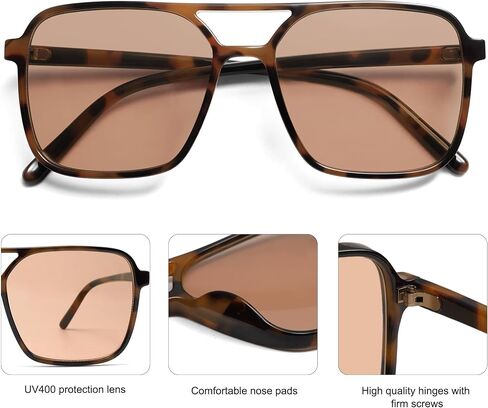 Sojos Trendy Vintage Aviator Square Square for Womens Mens Retro 70s UV400 Women Sun Glasses SJ2327 in Kuwait