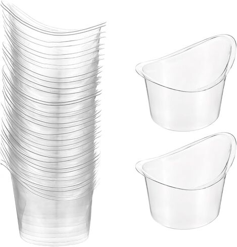 80pcs كوب غسل العين يمكن التخلص منه 5 مل من أكواب حمام الغسل المحمولة طقم كؤوس تنظيف العين تنظيف الأدوات غسالة العيون كوب قياس البلاستيك للعين in Saudi Arabia