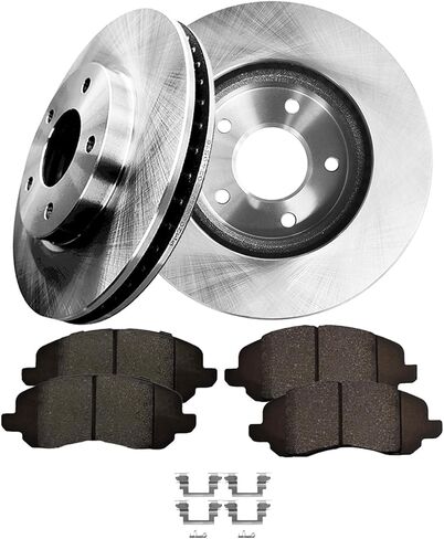 PM Auto Set of 6 Front 276mm Brake Disc Rotors-Ceramic Brake Pad Kit Replacement For 2008-2012 Dodge Caliber in Saudi Arabia