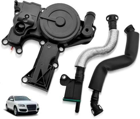 06H103495AB PCV Valve Engine Crankcase Vent Oil Separator Breather Hose 3-Piece Compatible for Audi A3 A4 A5 Q5 TT VW Beetle CC Jetta Passat Tiguan 1.8 2.0TSI 06H103495A 06H103495AH 06H103495AC in Saudi Arabia