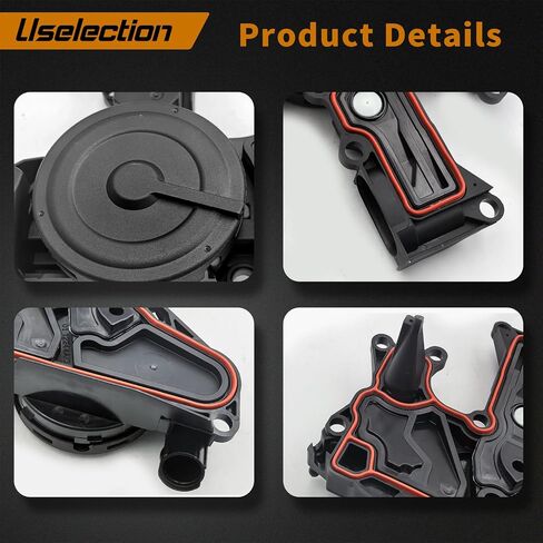 06H103495AB PCV Valve Engine Crankcase Vent Oil Separator Breather Hose 3-Piece Compatible for Audi A3 A4 A5 Q5 TT VW Beetle CC Jetta Passat Tiguan 1.8 2.0TSI 06H103495A 06H103495AH 06H103495AC in Saudi Arabia