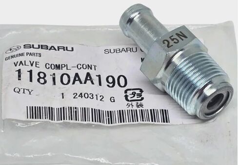 Subaru PCV Valve 2018-2023 Crosstrek 2.0 2017-2023 Impreza 11810AA190 Genuine Genuine OEM in Saudi Arabia