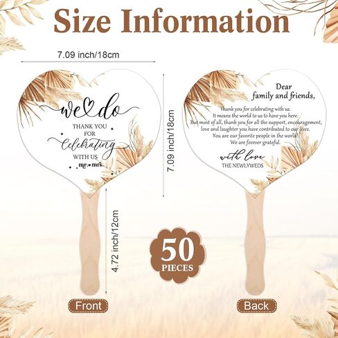 51 Pcs Wedding Fans for Guests Flower Wedding Favors 50 Flower Heart Wedding Paper Fans with Wood Handle, 1 Pcs Love Can Be Hot Wooden Wedding Table Sign Bridal Shower Favor in Saudi Arabia