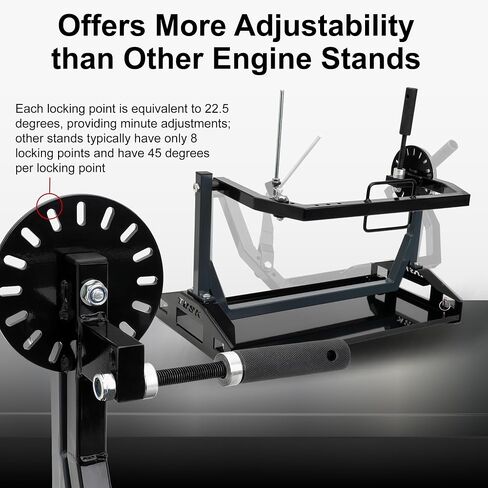 Tusk Motorcycle Engine Stand for All Vertical-Type Single Cylinder 2 or 4-Stroke Small Engine Rotating MX Dirtbike Engine Stand, Engine Tools, Block Stand, Drip Pan in Saudi Arabia