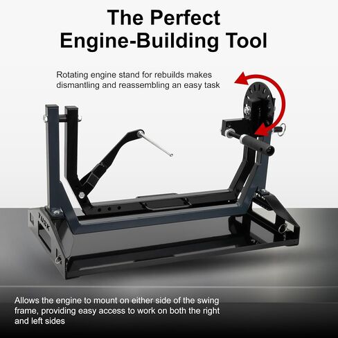 Tusk Motorcycle Engine Stand for All Vertical-Type Single Cylinder 2 or 4-Stroke Small Engine Rotating MX Dirtbike Engine Stand, Engine Tools, Block Stand, Drip Pan in Saudi Arabia