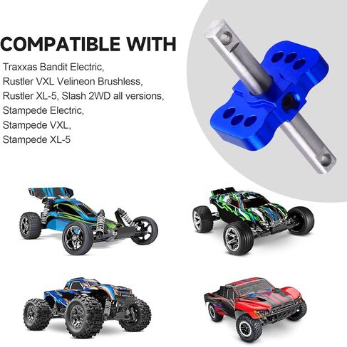 Aluminum Differential Locker Spool Diff Case Parts for 1/10 Traxxas Slash 2WD Rustler Stampede VXL Bandit Cars Trucks (Navy Blue) in Kuwait