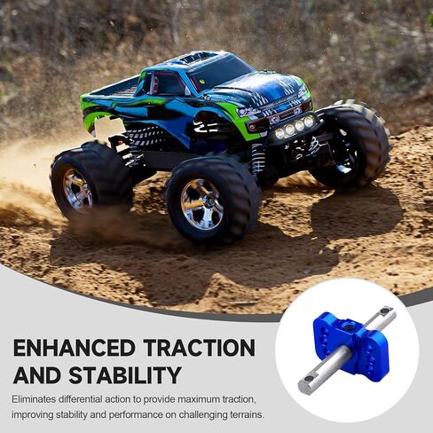 Aluminum Differential Locker Spool Diff Case Parts for 1/10 Traxxas Slash 2WD Rustler Stampede VXL Bandit Cars Trucks (Navy Blue) in Kuwait