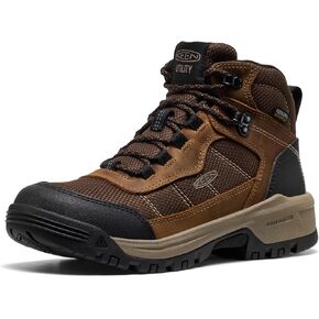 KEEN Utility Women's Skokie Hiker Style Mid Height Soft Toe 90 Degree Waterproof Work Boots in Kuwait