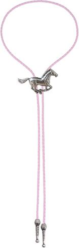 joxevyia Horse Bolo Tie Western Cowboy Necktie للرجال نساء قابلة للتعديل الحبل الجلدي البني القابل للتعديل in Kuwait