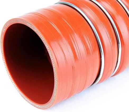 HPS CAC-400-L8-الحوت السيليكون عالية درجة الحرارة 4 فئة من ARAMID المعزز هواء شحن التبريد CAC الجانب الساخن ، 100 PSI الحد الأقصى ، الطول 8 "، معرف 4" ، برتقالي in Kuwait