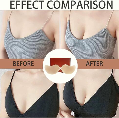 Cleavage Bra, Sticky Bra Push Up, Invisible Strapless Backless Sticky Bras, Invisible Push Up Sticky Bras for Women in Saudi Arabia