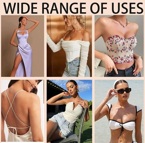 Cleavage Bra, Sticky Bra Push Up, Invisible Strapless Backless Sticky Bras, Invisible Push Up Sticky Bras for Women in Saudi Arabia