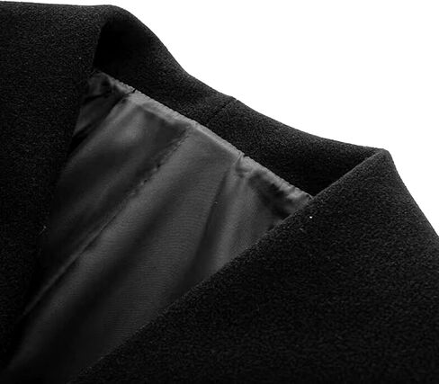 KEOMUD Women's Fall Winter Elegant Short Length Pea Coat,Fashion Oversized Peter Pan Collar Wool Coats for Daily Wear in Kuwait