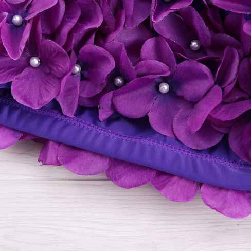 POPETPOP Flower Swim Cap - Floral Retro Swim Cap for Women, Funny Swim Cap for Long, Short Hair, Sport Swim Cap for Swimming Pool, Beach, Vacation(Purple) in Saudi Arabia
