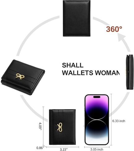 Small Wallets Cute Coquette Bow Wallet ID Credit Card Holder for Women Girls in Saudi Arabia
